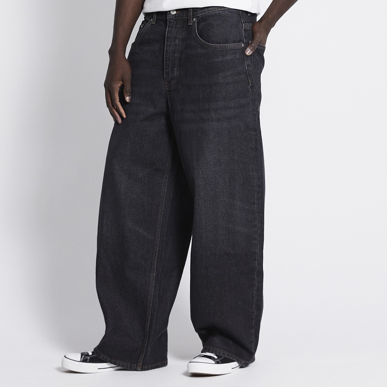 Baggy wide jeans "Giant" Black Used